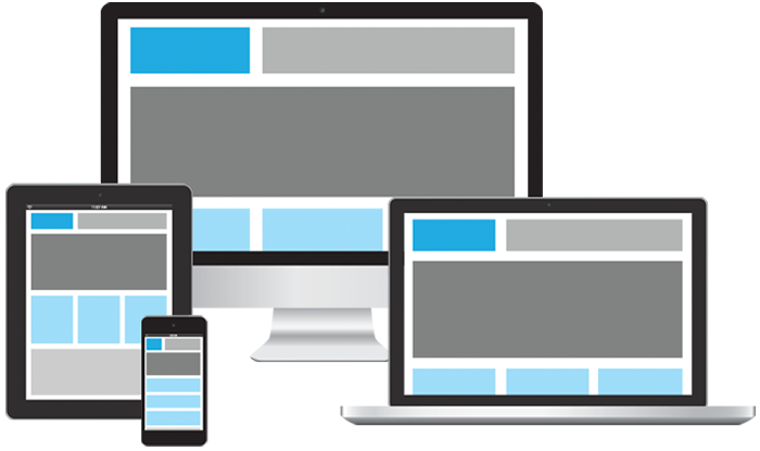 image of how website will look in various devices